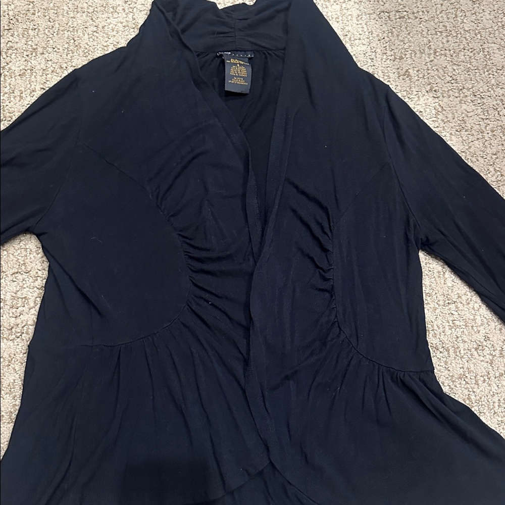 Black Long Sleeve 3/4 sleeve  Cardigan size small